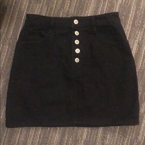 Brandy Melville black denim skirt